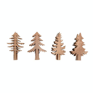 Pince Sapin de noël en bois 4 pcs - Rayher - Rougier et Plé