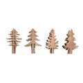 Pince Sapin de noël en bois 4 pcs - Rayher - Rougier et Plé
