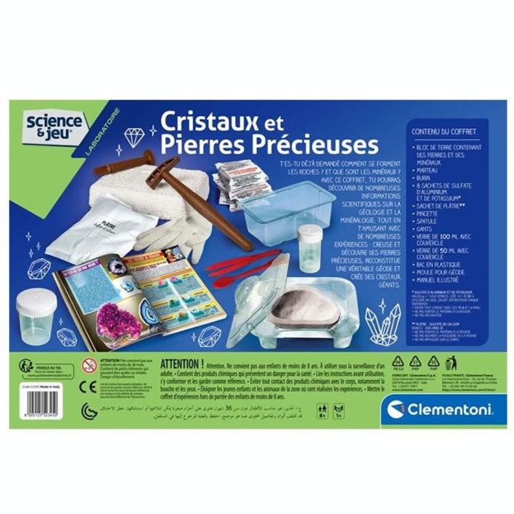 Coffret activité Cristaux et Pierres précieuses - Clementoni - Rougier et Plé