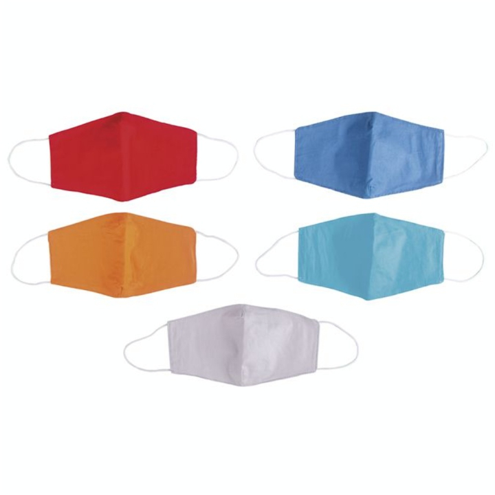 Masque pour enfant à élastiques Couleur 5 pcs - Rayher - Rougier et Plé