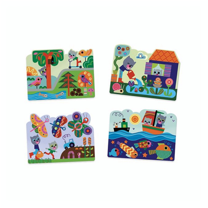 Coloriages pour les petits Caché dans le jardin - Djeco - Rougier et Plé