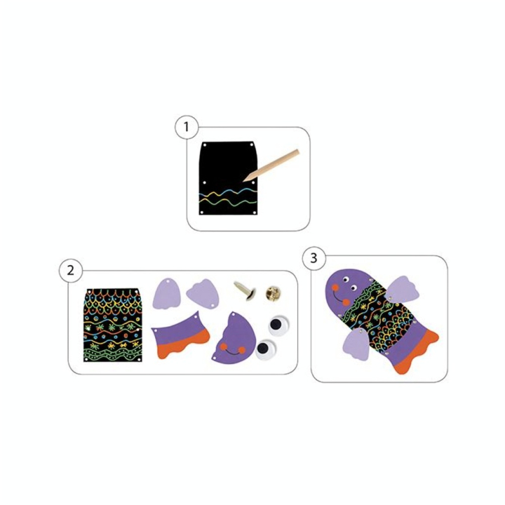 Cartes à gratter pour les petits Gratte les animaux rigolos - Djeco - Rougier et Plé
