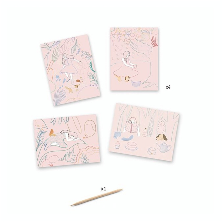 Cartes à gratter Le pique-nique - Djeco - Rougier et Plé
