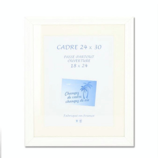Cadre Nihel Blanc + Passe-partout - Rougier&Plé - Rougier et Plé