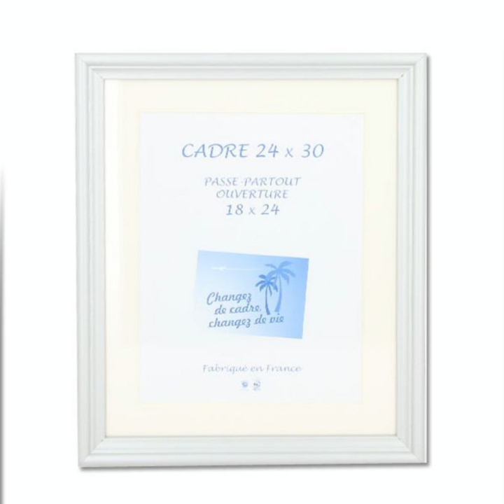 Cadre Nihel Argent + Passe-partout - Rougier&Plé - Rougier et Plé