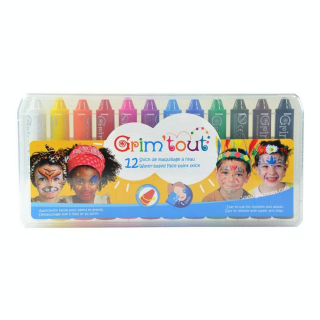 Crayon de maquillage Grim'sticks 12 couleurs - Grim'Tout - Rougier et Plé