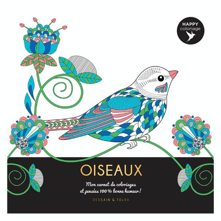 Carnet Happy coloriage Oiseaux - Dessain et Tolra - Rougier et Plé