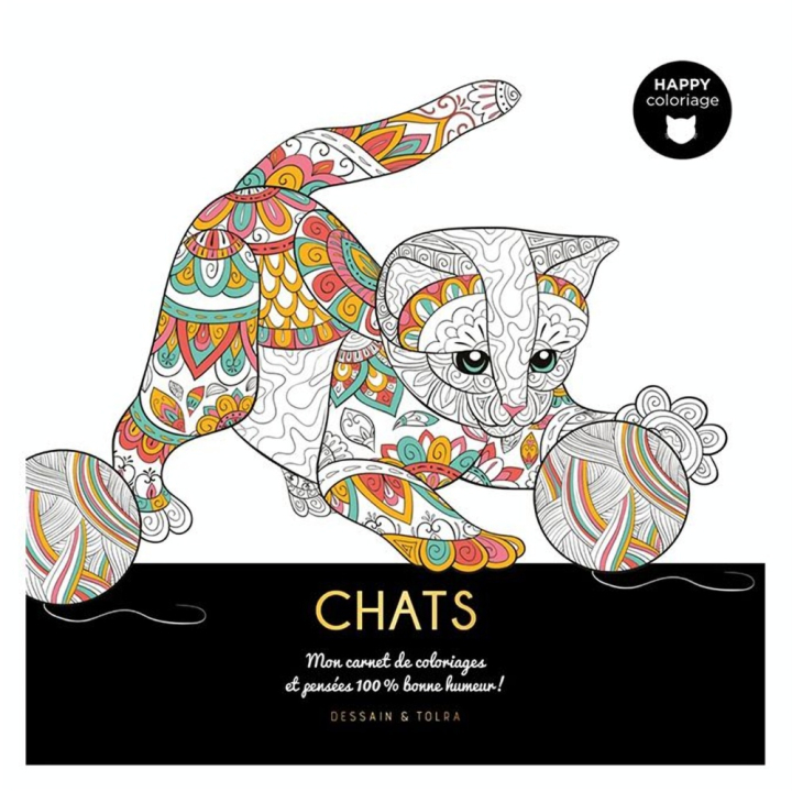 Carnet Happy coloriage Chats - Dessain et Tolra - Rougier et Plé
