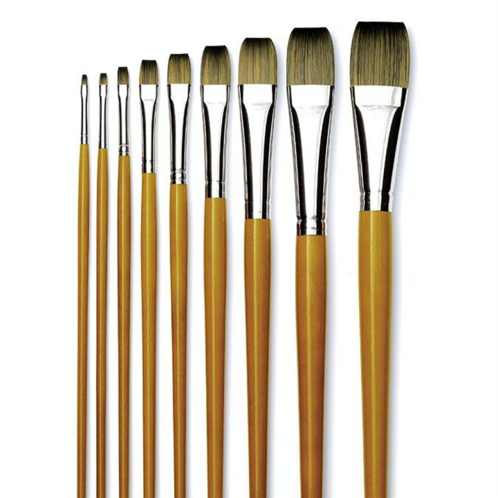 Brosse plate Isacryl série 6562 - Isabey - Rougier et Plé