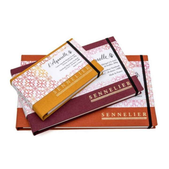 Carnet Aquarelle fabriqué à la main 300 g/m² 20 F - Sennelier - Rougier et Plé