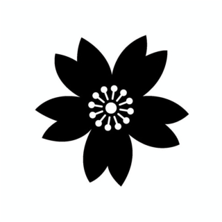 Tampon bois fleur 2 x 2 cm - Artemio - Rougier et Plé