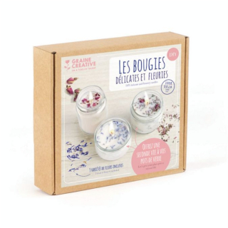 Kit DIY bougies fleuries - Graine Créative - Rougier et Plé