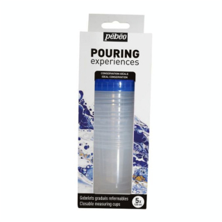 Gobelets gradués Pouring Expérience 5 x 120 ml - Pébéo - Rougier et Plé