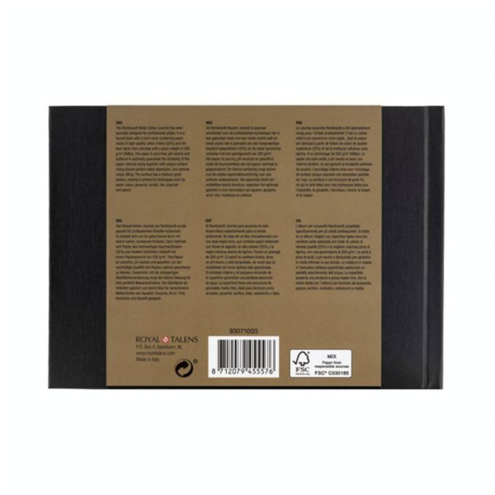 Journal d'Aquarelle 30 feuilles 200 g - Rembrandt - Rougier et Plé