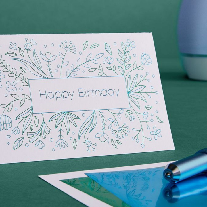 Feuille de transfert de foil Assortiment Jewel 10 x 15 cm 24 pcs - Cricut - Rougier et Plé