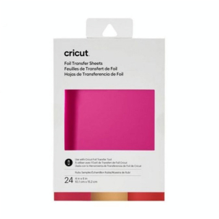 Feuille de transfert de foil Ruby 10 x 15 cm 24 pcs - Cricut - Rougier et Plé