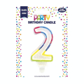 Bougie d'anniversaire Chiffre 2 - Party - Rougier et Plé