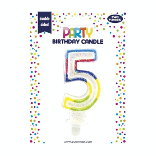 Bougie d'anniversaire Chiffre 5 - Party - Rougier et Plé
