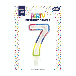 Bougie d'anniversaire Chiffre 7 - Party - Rougier et Plé