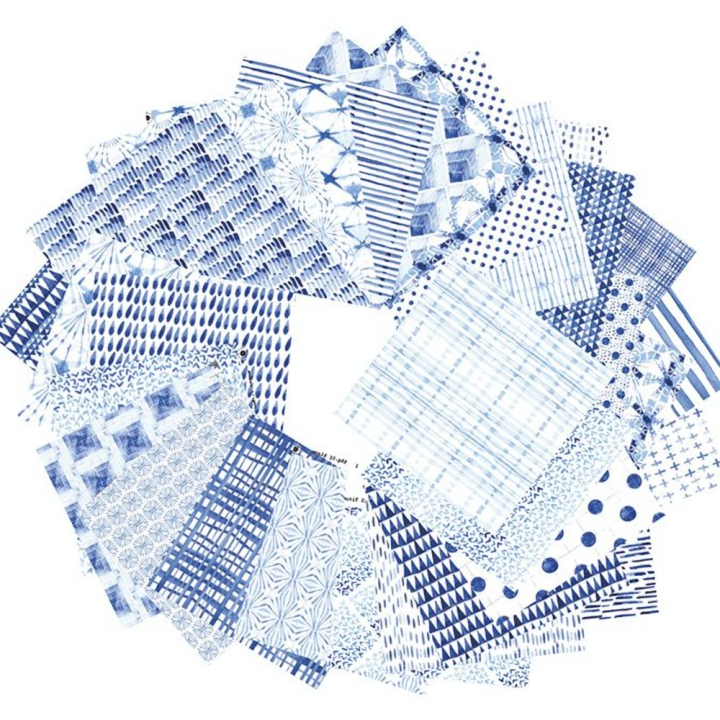 Papier origami Shibori 60 feuilles 15 x 15 cm - Clairefontaine - Rougier et Plé