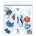 Kit origami Faune marine 60 feuilles 3 formats - Clairefontaine - Rougier et Plé
