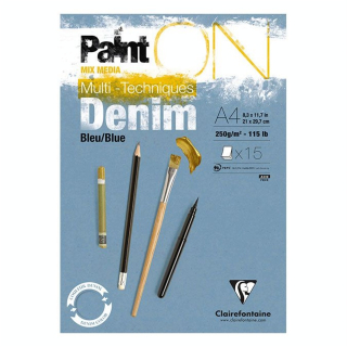 Bloc Paint'On papier Denim 250 g/m² 15 F - Clairefontaine - Rougier et Plé
