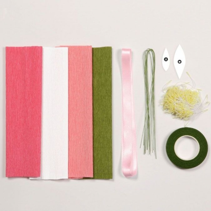 Kit papier crépon Couronne de fleurs - Clairefontaine - Rougier et Plé
