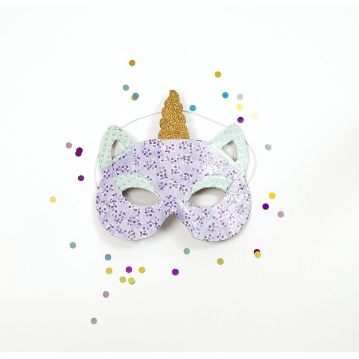 Masque enfant licorne 15 x 14 cm - Décopatch - Rougier et Plé