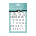 Stickers Alphabets Chiffres Glitty Argent - Maildor - Rougier et Plé
