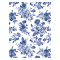 Papier 811 Lili blue (porcelaine) - Décopatch - Rougier et Plé