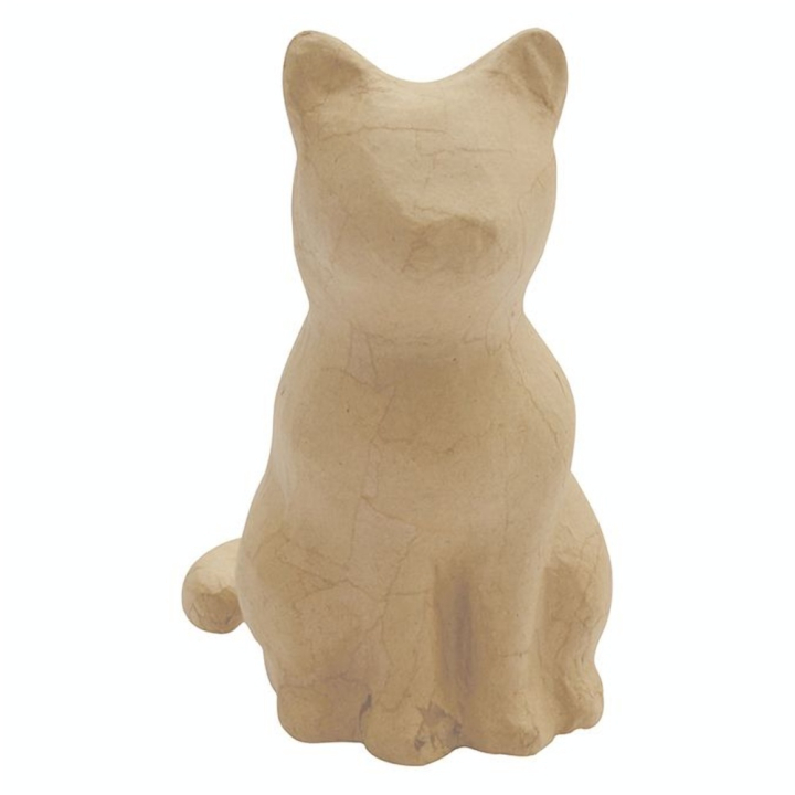 Chat assis 13 x 9,5 x 15 cm - Décopatch - Rougier et Plé