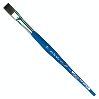 Pinceau plat Forte Basic fibres Synthétiques nerveuses S.394 - Da Vinci - Rougier et Plé