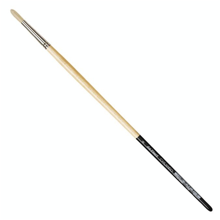 Brosse ronde Chuneo Soies synthétiques blanches S.7729 - Da Vinci - Rougier et Plé