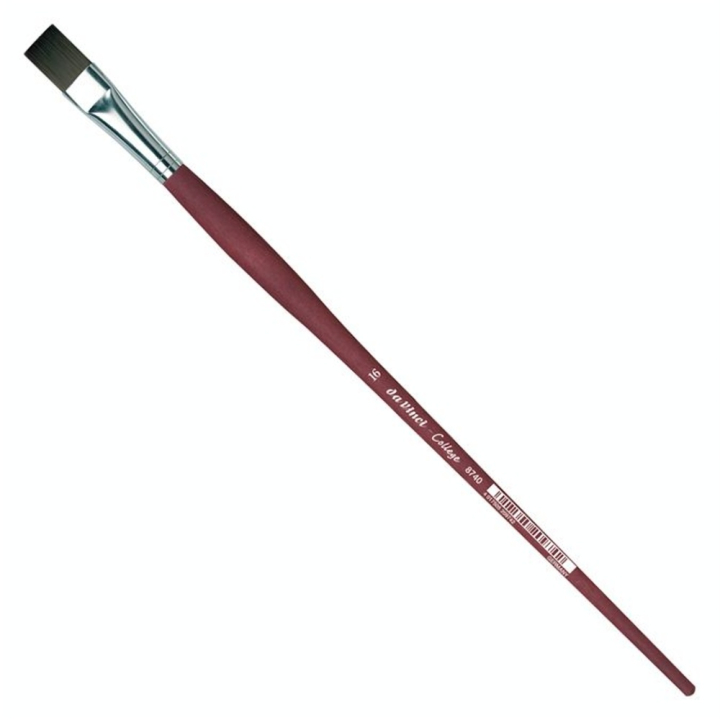 Pinceau plat College fibres Synthétiques très résistantes S.8740 - Da Vinci - Rougier et Plé