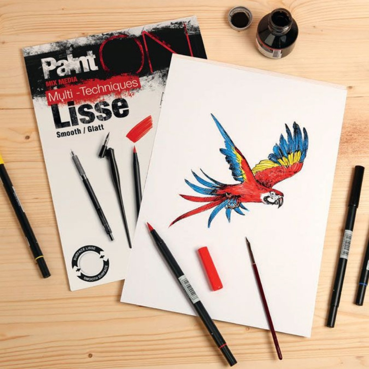 Bloc de papier Paint'On Lisse 250 g/m² - Clairefontaine - Rougier et Plé