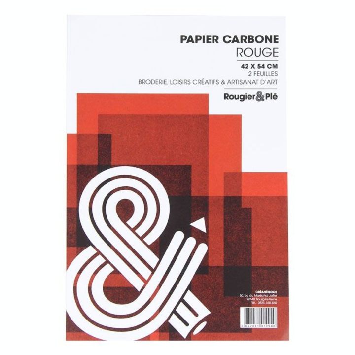 Feuille de papier carbone 42 x 54 cm 2 pcs - Rougier&Plé - Rougier et Plé
