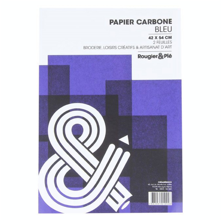 Feuille de papier carbone 42 x 54 cm 2 pcs - Rougier&Plé - Rougier et Plé
