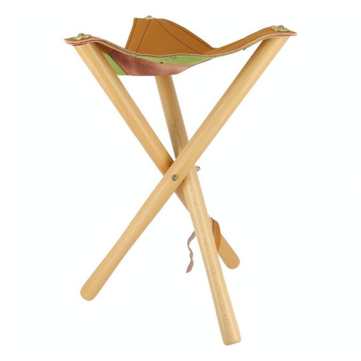 Siège pliant en cuir 50 cm - Créa - Rougier et Plé