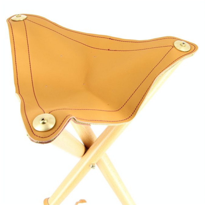 Siège pliant en cuir 50 cm - Créa - Rougier et Plé