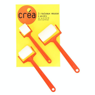 Rouleau à peindre Set de 3 tailles 25, 45 et 60 mm - Créa - Rougier et Plé