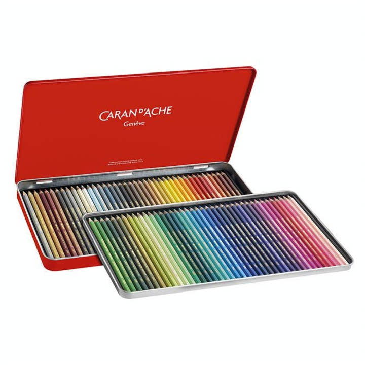 Crayon de couleur aquarellable Supracolor Boîte métal 80 pièces - Caran d'Ache - Rougier et Plé