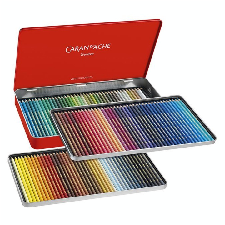 Crayon de couleur aquarellable Supracolor Boîte métal 120 pièces - Caran d'Ache - Rougier et Plé