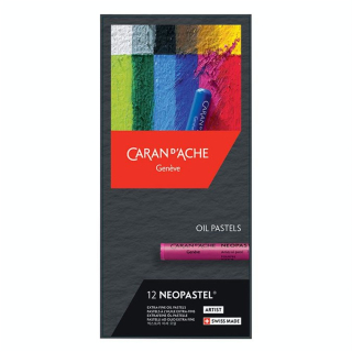 Pastel à l'huile Néopastel Boîte carton 12 pièces - Caran d'Ache - Rougier et Plé