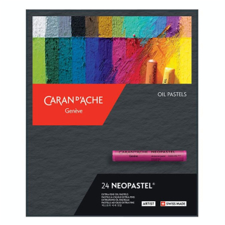 Pastel à l'huile Néopastel Boîte carton 24 pièces - Caran d'Ache - Rougier et Plé