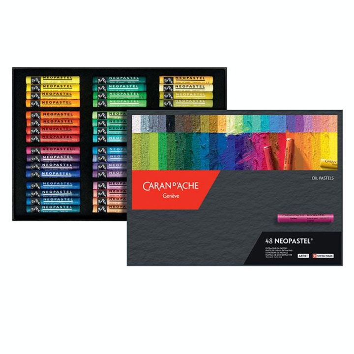 Pastel à l'huile Néopastel Boîte carton 48 pièces - Caran d'Ache - Rougier et Plé