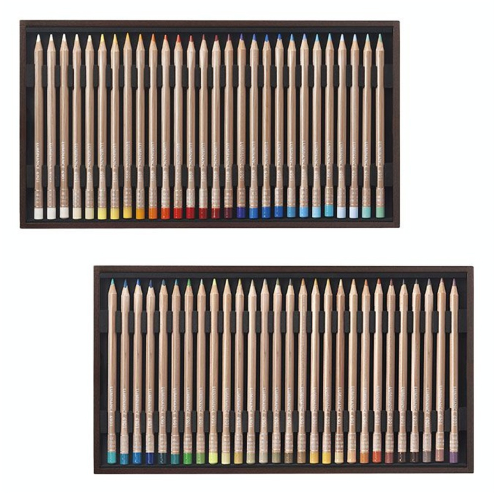 Crayon de couleur Luminance 6901 Coffret brois 84 pièces - Caran d'Ache - Rougier et Plé