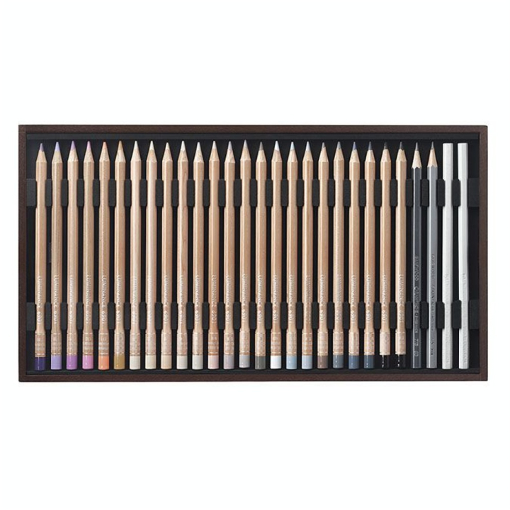Crayon de couleur Luminance 6901 Coffret brois 84 pièces - Caran d'Ache - Rougier et Plé