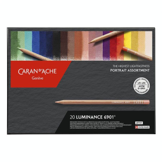 Crayon de couleur Luminance 6901 Boîte carton 20 pièces - Caran d'Ache - Rougier et Plé