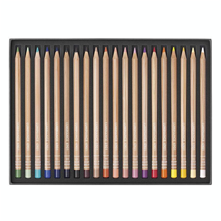 Crayon de couleur Luminance 6901 Boîte carton 20 pièces - Caran d'Ache - Rougier et Plé