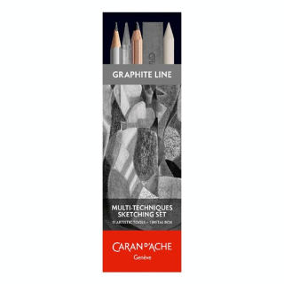 Crayon esquisse Set Multi-techniques Graphite Line 11 pièces - Caran d'Ache - Rougier et Plé